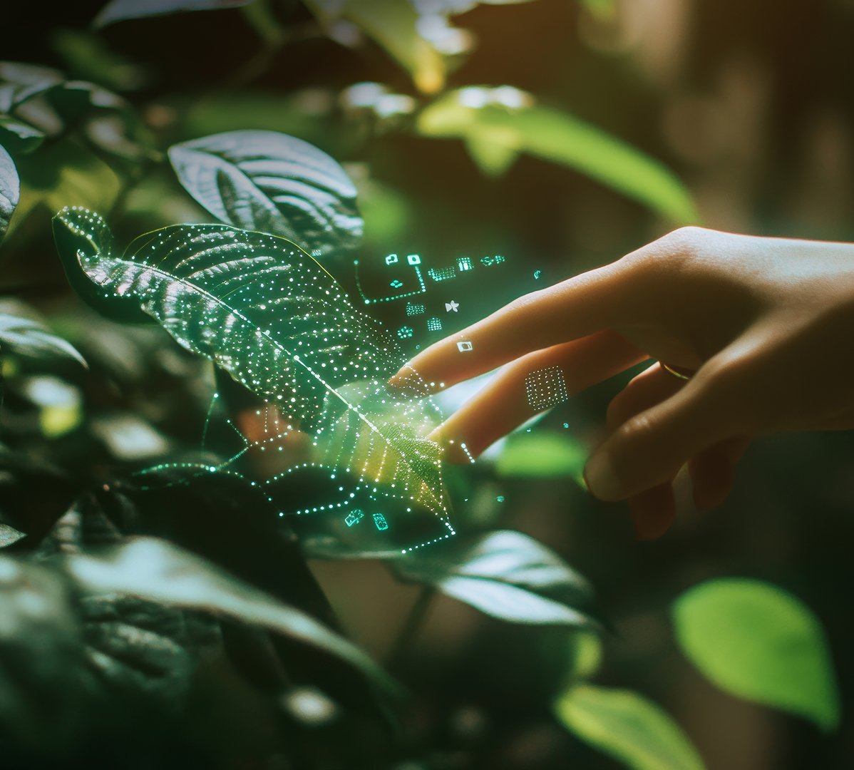 Harmonia entre plantas, tecnologia e sustentabilidade no meio ambiente